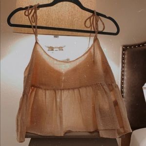 Spaghetti String Boxy Top